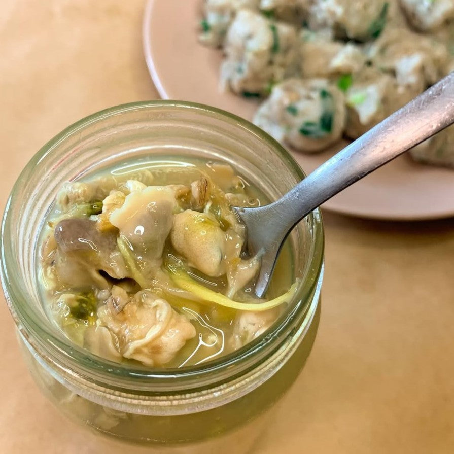 脆炸手打蜆介鯪魚球